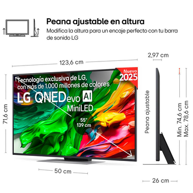 TV LG 55QNED87A6B QNED MiniLED 4K 55" (1)