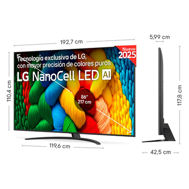 TV LG 86NANO81A6A LED 4K 86" (1)