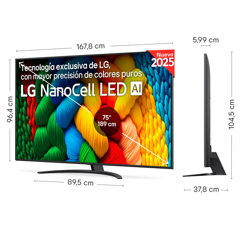 TV LG 75NANO81A6A LED 4K 75" (1)