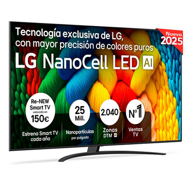 TV LG 55NANO81A6A LED 4K 55"