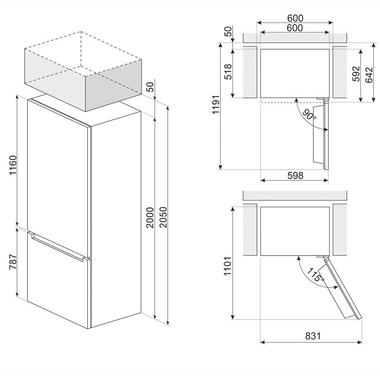 Frigorífico Combi Smeg RC20XDNE Inox (1)