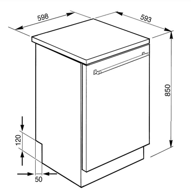 Lavavajillas Smeg LVS345BQSTX 60 cm (1)