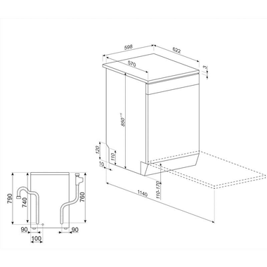Lavavajillas Smeg LVS342CQSX 60 cm (1)