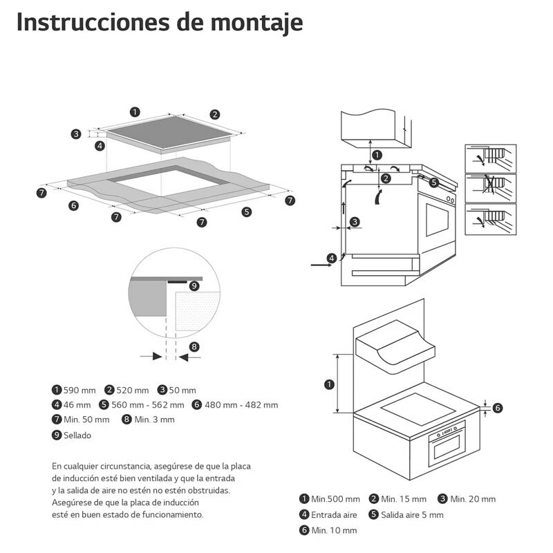 Placa Inducción LG CI5Z2421BN 60 cm (1)
