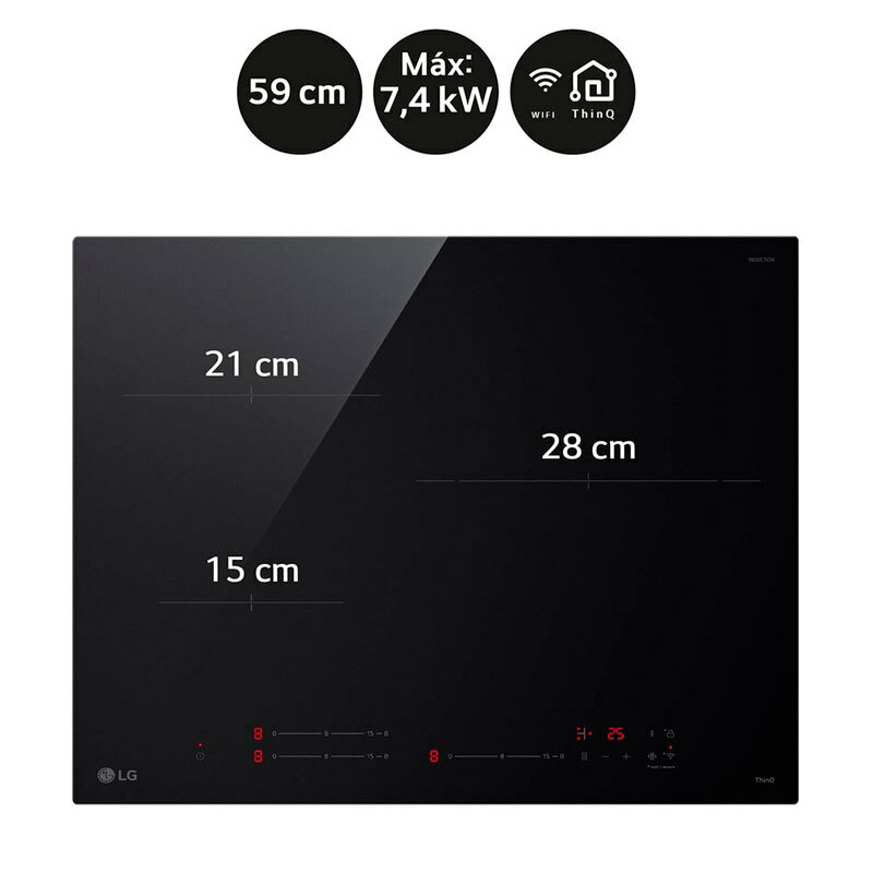 Placa Inducción LG CI5Z2420BN 59 cm (4)