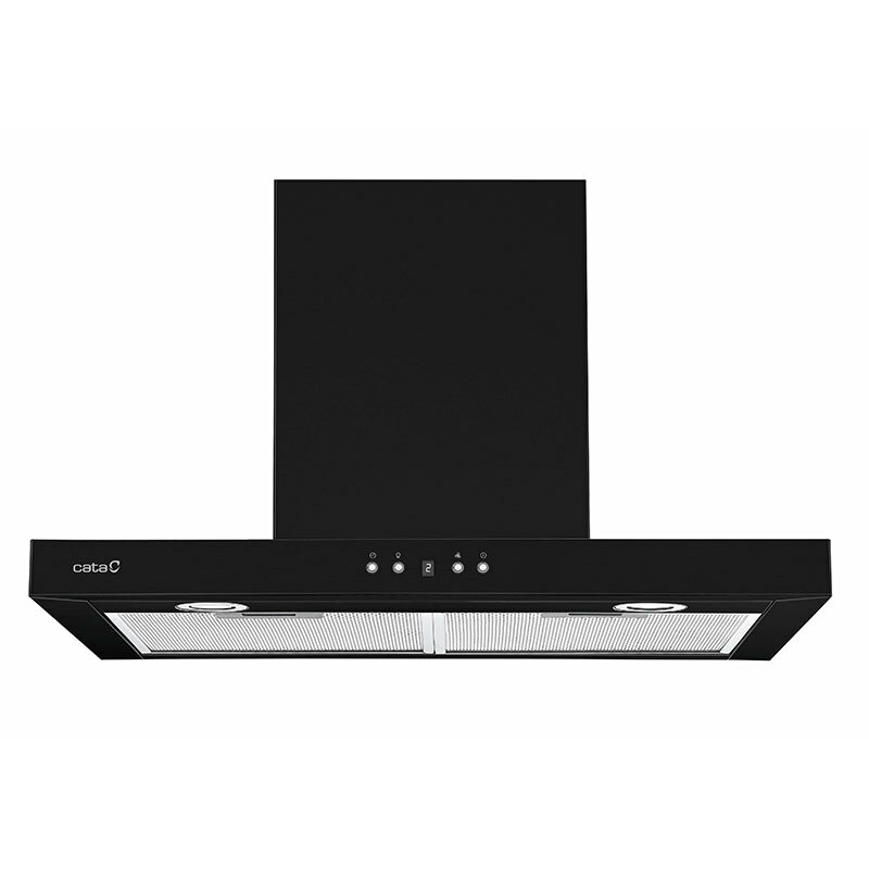 Campana decorativa Cata SPRO 7000BK Acero Negro 70 cm