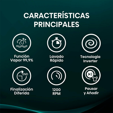 Lavadora Hisense WF1G7021BW 7 Kg (3)