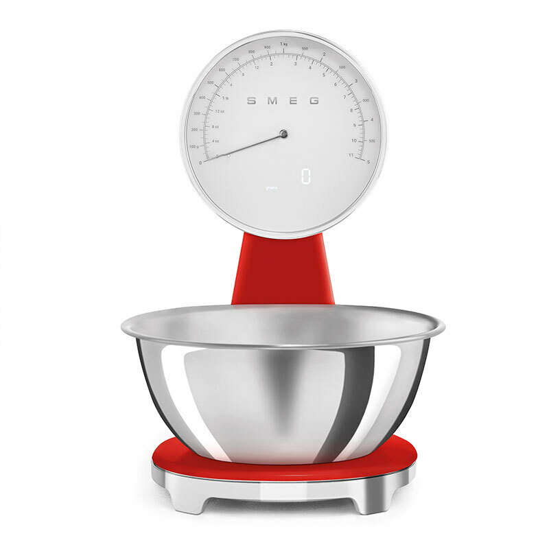Balanza Cocina Smeg KSF01RDWW Rojo