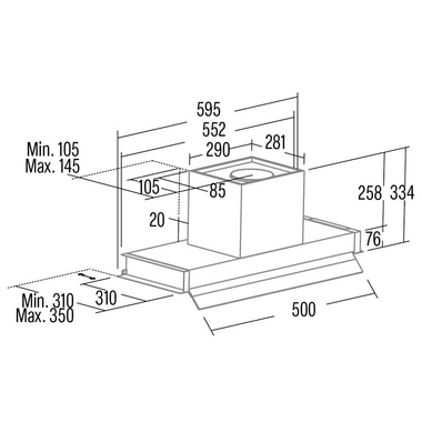 Campana integrable Cata Corona 60X NO DRIP Inox 60 cm (1)