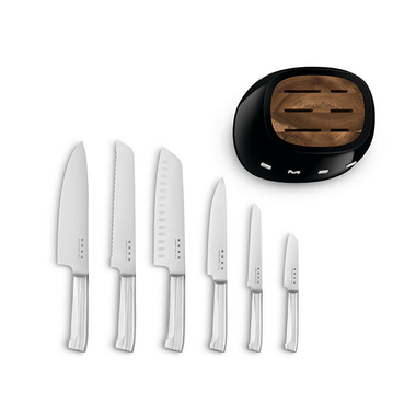 Bloque 6 cuchillos cocina Smeg KBSF02BL Negro (6)