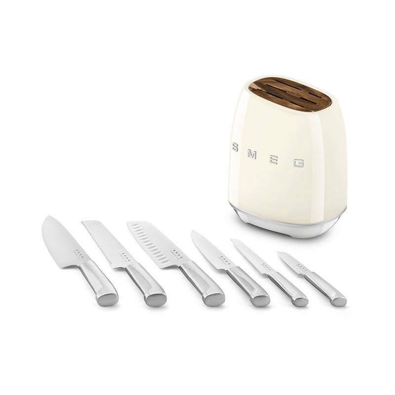 Bloque 6 cuchillos cocina Smeg KBSF02CR Crema (5)