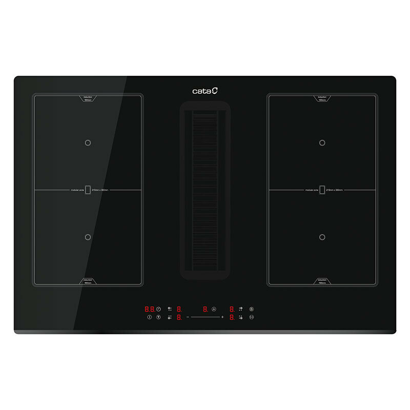 Placa Inducción con campana Cata IAS7024BKSL1 77 cm