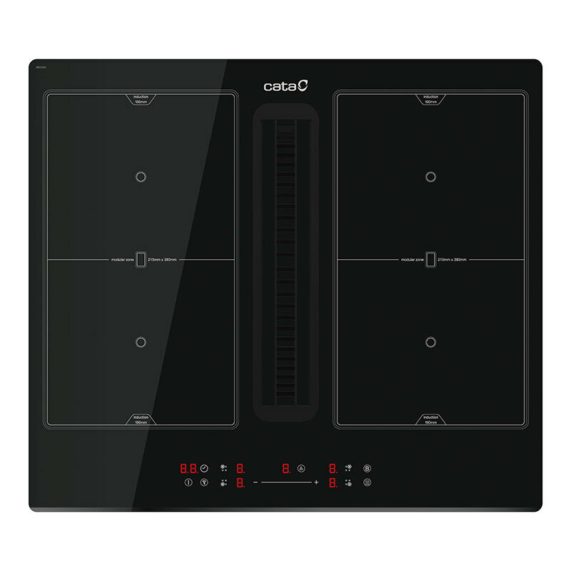 Placa Inducción con campana Cata IAS6024BKSL1 59 cm