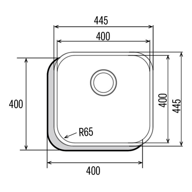 Fregadero Cata CB4040/E Inox (1)