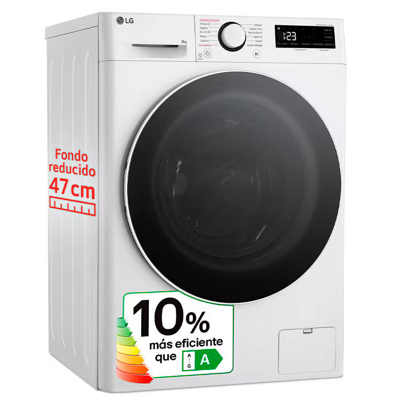 Lavadora 8Kg LG F2WR5S08A0W (2)