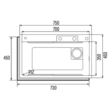 Fregadero Cata CDC X Acero Negro (1)