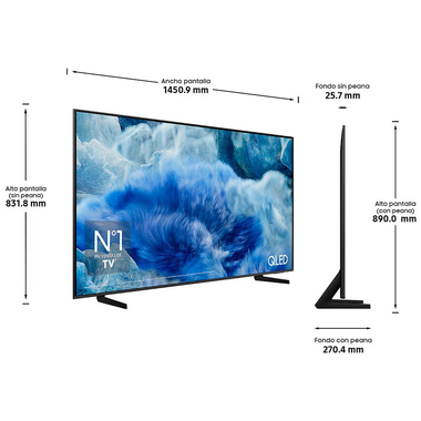 TV Samsung TQ65Q8FAAUXXC QLED 4K 65" (1)