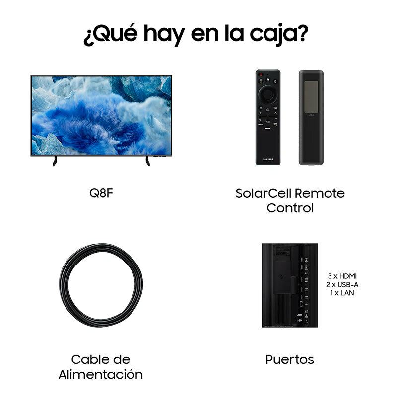 TV Samsung TQ75Q8FAAUXXC QLED 4K 75" (2)