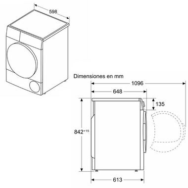 Secadora Balay 3SB582BE 8Kg (1)