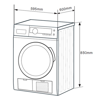 Secadora Midea MD110H80/W-ES 8 Kg (1)