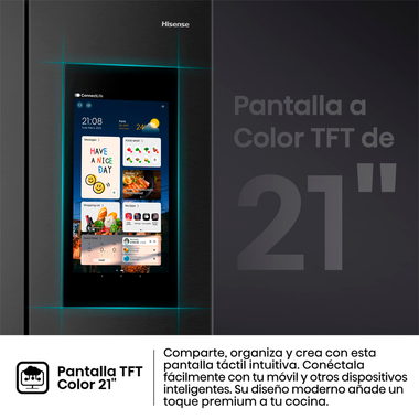 Frigorífico Americano Hisense RS9P628GPFE Inox (5)