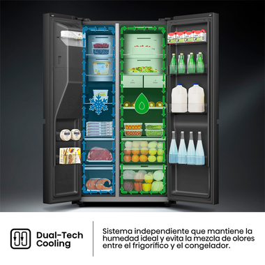 Frigorífico Americano Hisense RS9P628GPFE Inox (8)
