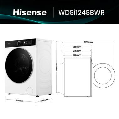 Lavasecadora Hisense WD5i1245BWR 12Kg (1)