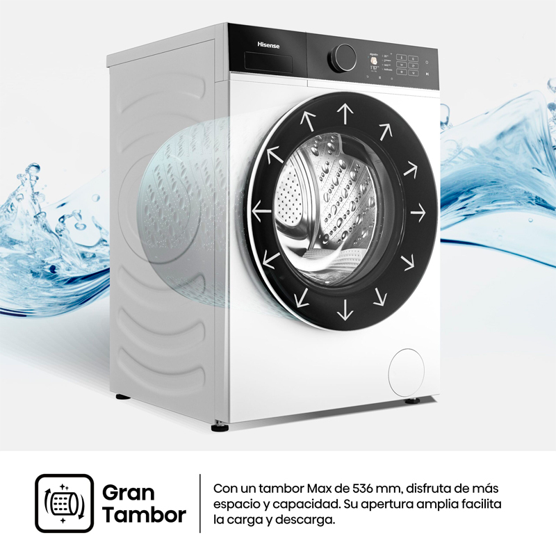 Lavadora Hisense WF5i9043BWFS 9Kg (9)