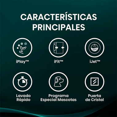 Lavadora Hisense WF5i8043BWF 8Kg (3)