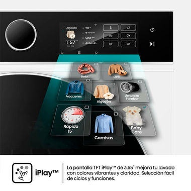 Lavadora Hisense WF5i8043BWF 8Kg (5)