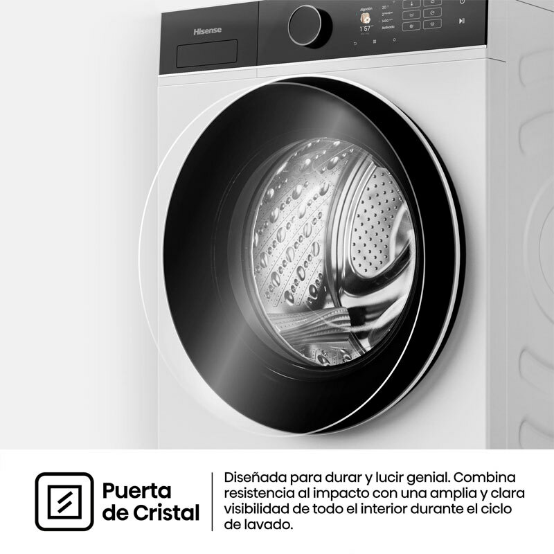 Lavadora Hisense WF5i8043BWF 8Kg (8)