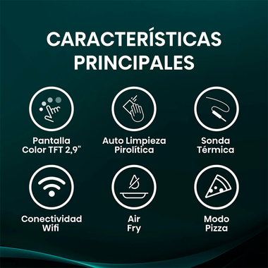 Horno Hisense BI614P8B Cristal Negro (5)