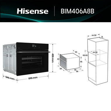 Horno Hisense BIM406A8B Negro (1)