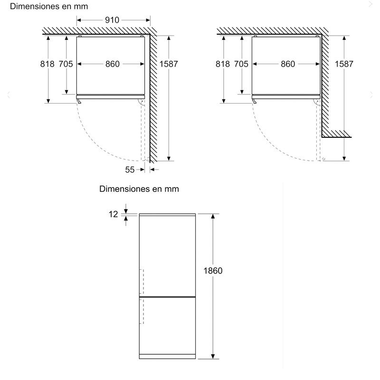 Frigorífico Combi Bosch KGP86AXB0N Acero Negro (1)