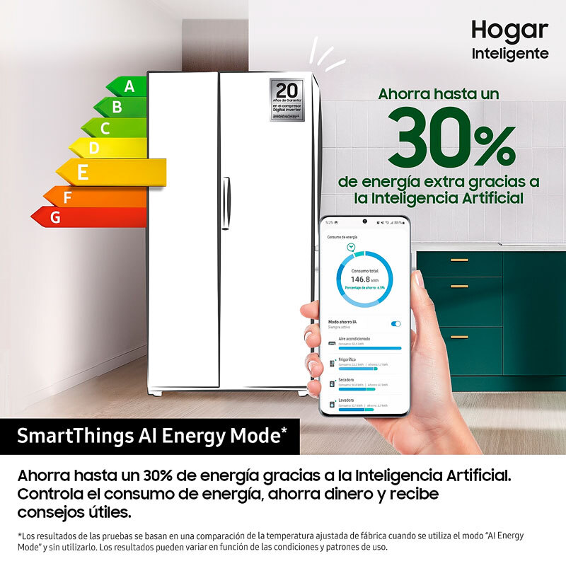 Frigorífico Americano Samsung RS57DG400EM9EF Inox (3)