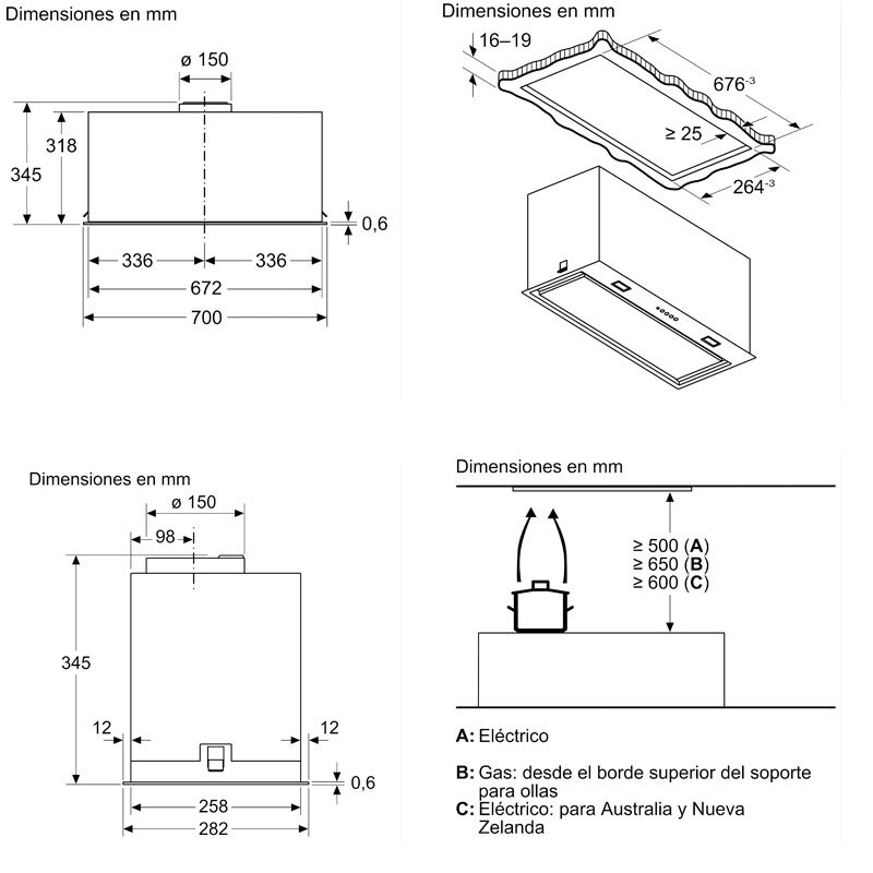 Grupo Filtrante Balay 3BF377EX Inox 70 cm (1)