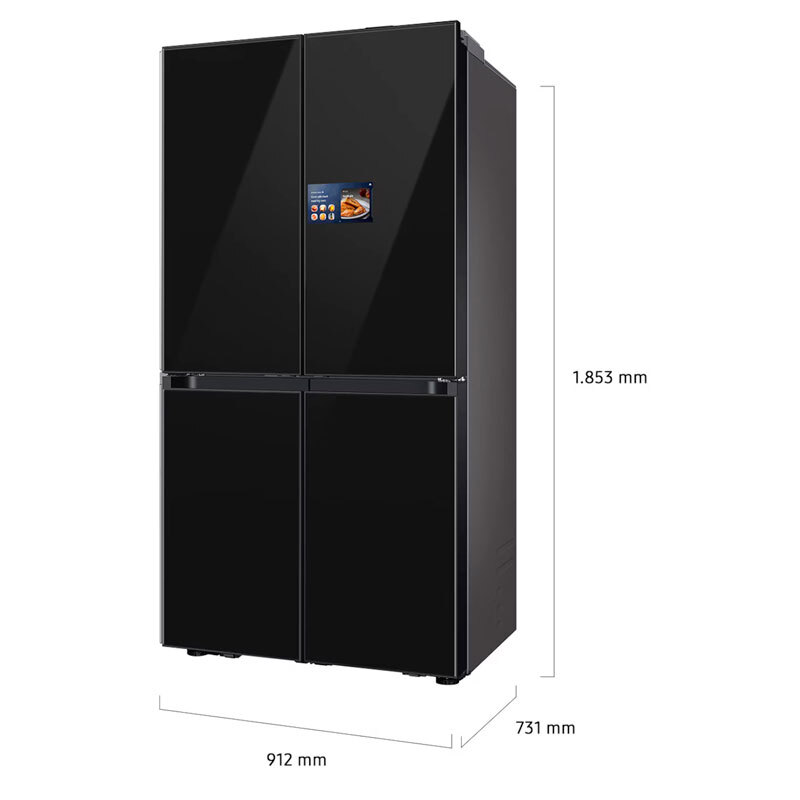 Frigorífico Americano Samsung RM90F67CECEF Negro (1)