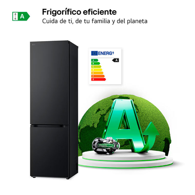 Frigorífico Combi LG GBV7280AEV Acero Negro (3)
