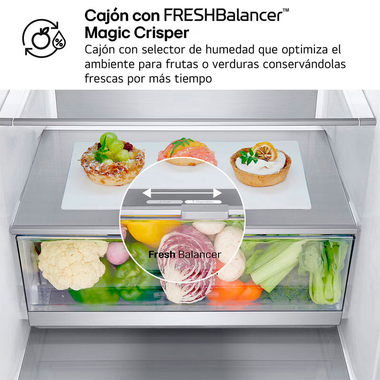 Frigorífico Combi LG GBV7280AEV Acero Negro (9)