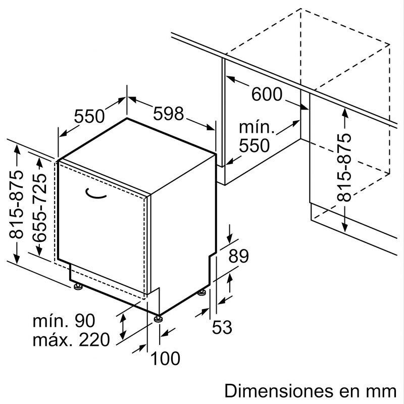 Lavavajillas integrable Siemens SN63HX03TE 60 cm (1)