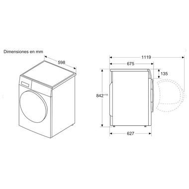 Secadora Bosch WRB247D0ES 9Kg (1)