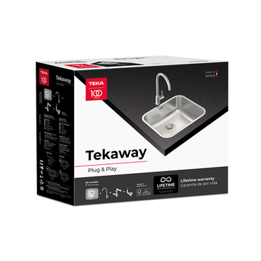Pack fregadero y grifo TekaWay BET5040 Plus UNI931 (7)