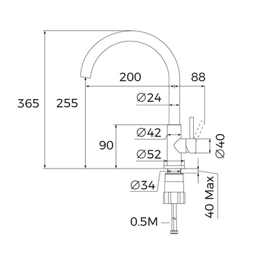 Grifo Teka UNI9310 Inox pulido (1)