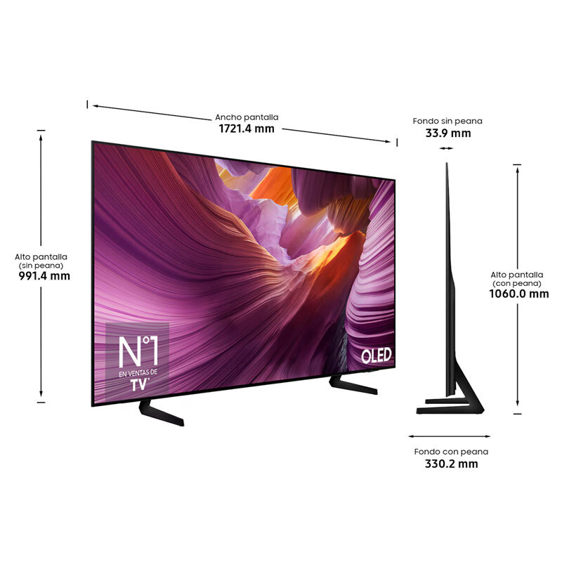TV Samsung TQ77S85FAEXXC OLED 4K 77" (1)