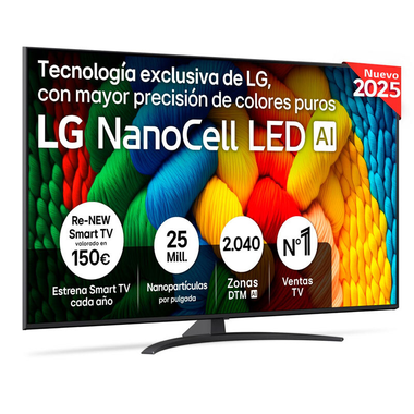 TV LG 65NANO81A6A LED 4K 65"