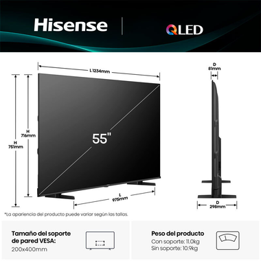 TV Hisense 55E77Q QLED 4K 55" (1)