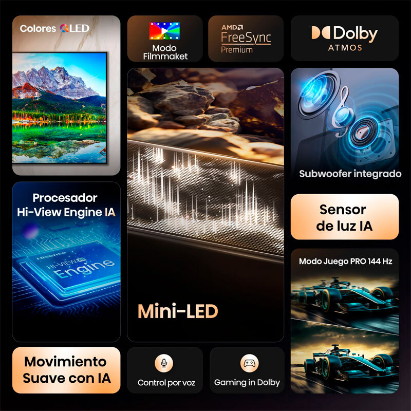 TV Hisense 65E8Q MiniLED 4K 65" (2)