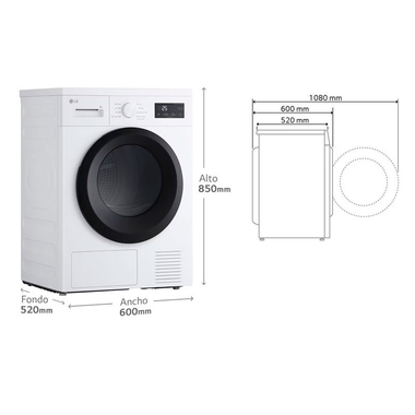 Secadora LG RHA1008NWK 8kg (1)