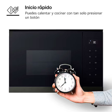Microondas integrable LG MG7Z2593B Cristal Negro (7)