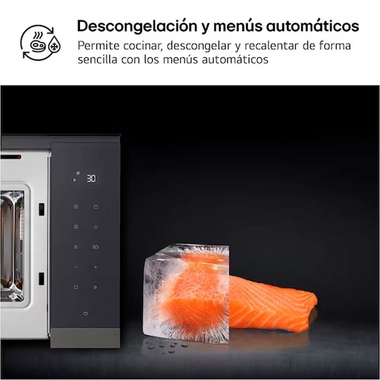 Microondas integrable LG MG7Z2593B Cristal Negro (8)